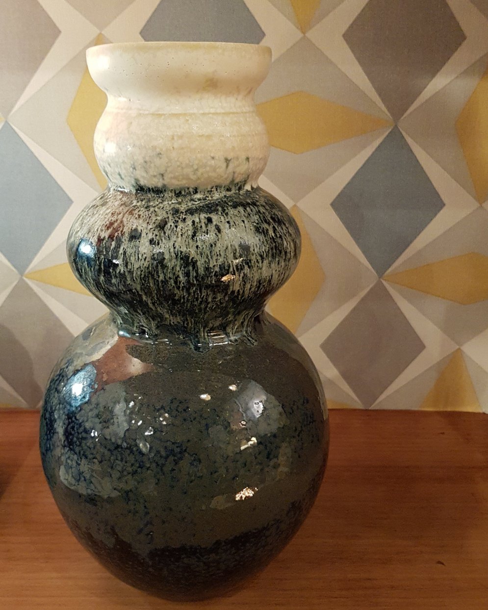 Grand vase bleu - La Potière Céramique